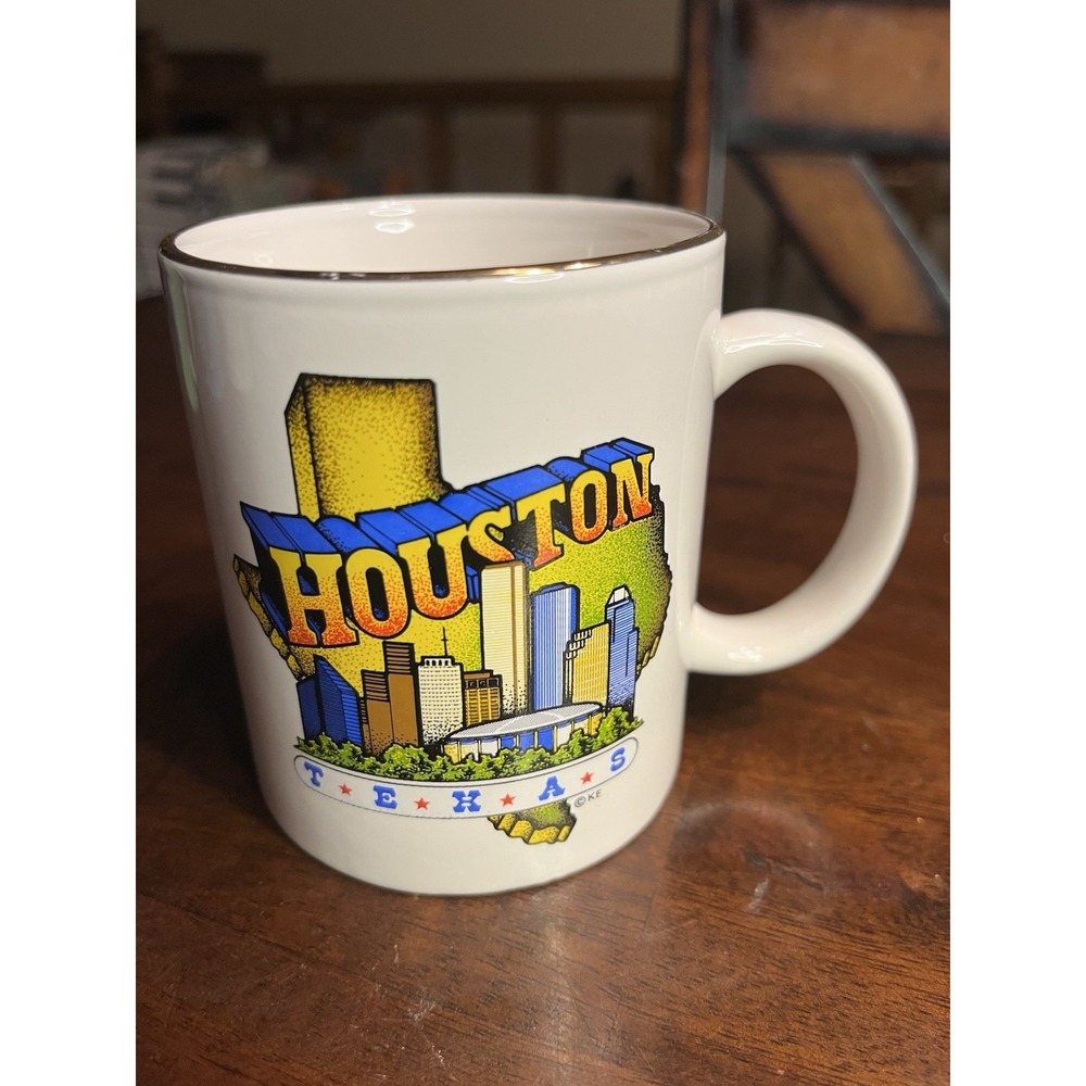 HOUSTON Texas Downton and Landmarks Souvenir Coffee Tea Mug Cup